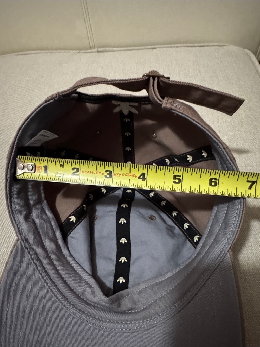 Like New Adidas Baseball Style Cap-Brown-White Stitched Logo-Adjustable-Cotton - Picture 14 of 14